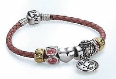 pink pandora bracelet breast cancer